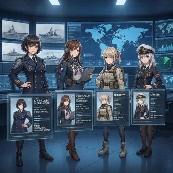 anime kantai collection characters