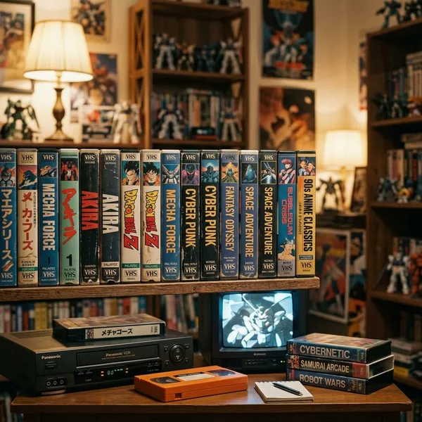Which anime VHS labels should collectors know?