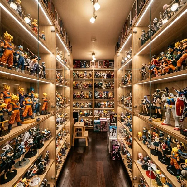 How are massive anime figure collections compared?