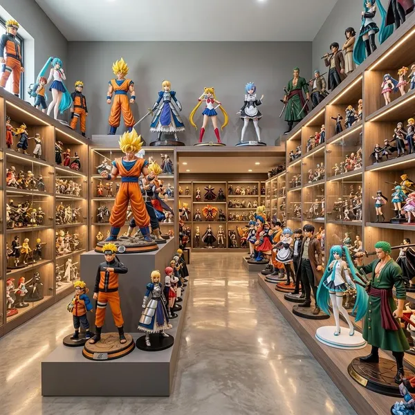 What figures fill the biggest anime collections?