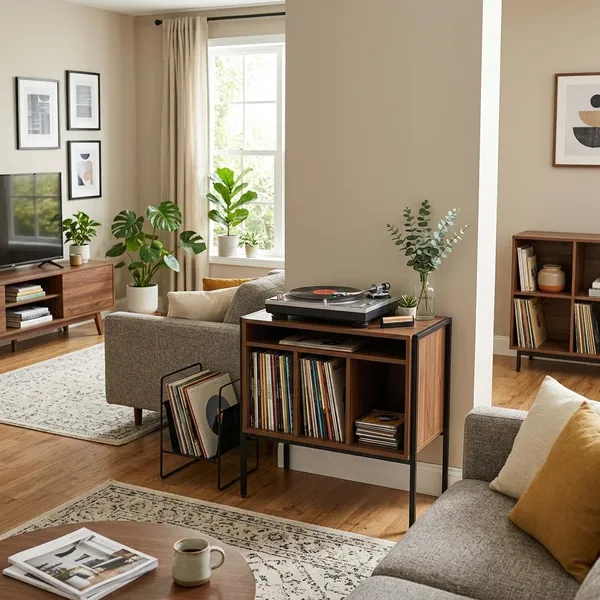 What to look for in a record player stand with vinyl storage