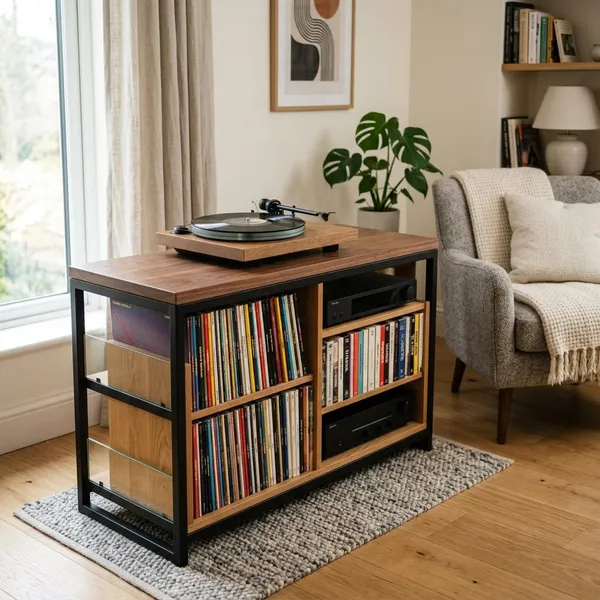 How to size a record player stand
