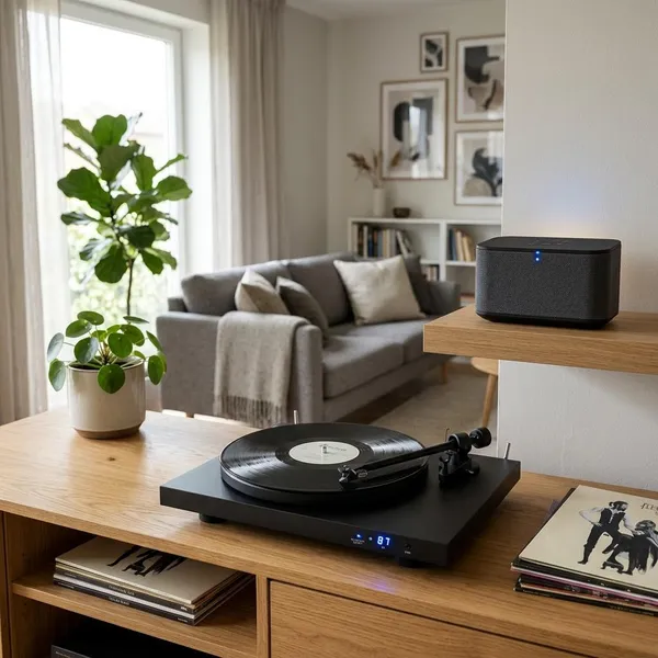 How to connect a record player to Bluetooth