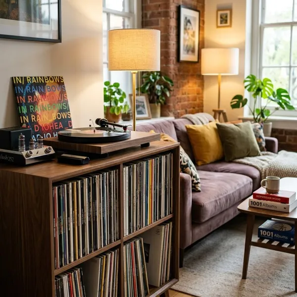 Can a Vinyl Record Cabinet Hold a Turntable?